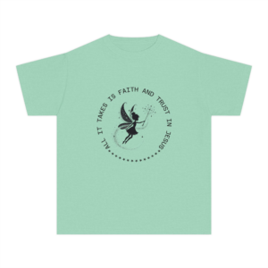 "All it takes is Faith and Trust... In Jesus" Youth Short Sleeve Tee