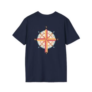 John 16:13 "Spirit of Truth" Short Sleeve Tee Orange and Blue Compass