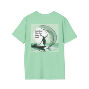 1 Peter 5:7 "Cast Your Worries Upon the Lord" Short Sleeve Tee