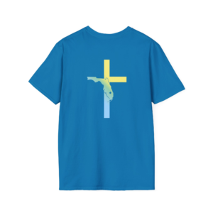 Florida Faith Cross Logo Short Sleeve Tee Tri Color Font