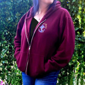 Hebrews 6:19 "We have this hope as an anchor for the soul, firm and secure." Christian Anchor Cross Zip Hoodie